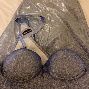 Shiny/Sparkly Bodycon Midi Dress